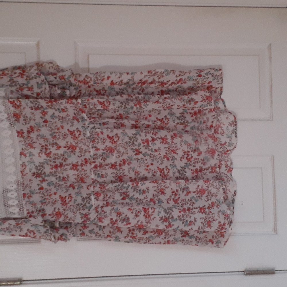 Gauze floral blouse